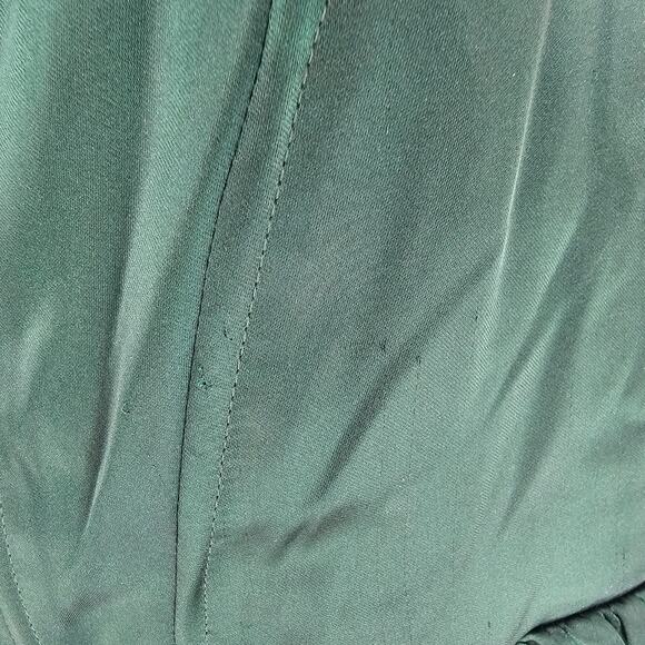 Wild Fable Emerald Green Corset Satin Holiday Dress Ballet Cottage Romantic NWT - Picture 11 of 12